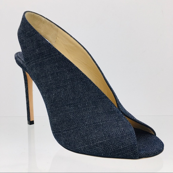 Jimmy Choo SHAR 100 Indigo Denim Women's Heels Sandals